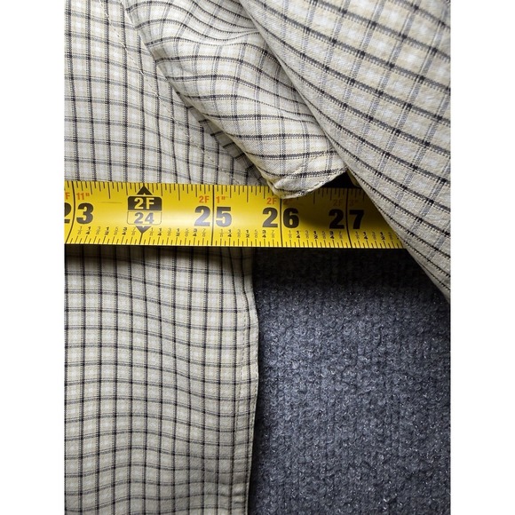 NWT Hagger Men's Sleeve Plaid Print Button Down Shirt Size XXL Keeps You Cool - Picture 8 of 8